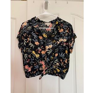 Altar’d State Floral Button-up Shirt